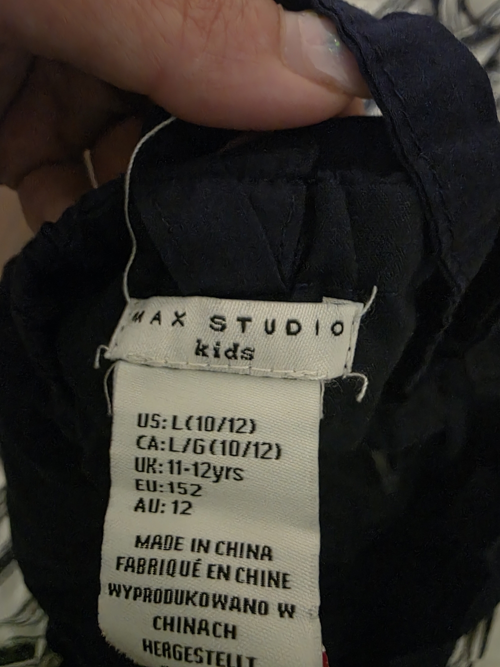 Max Studio Kids Navy Jacket - Girls Size 10/12